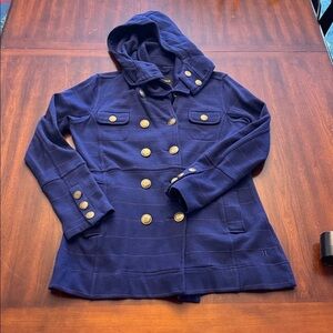 Hurley Winchester Nautical Double Breasted Hooded Long Jacket